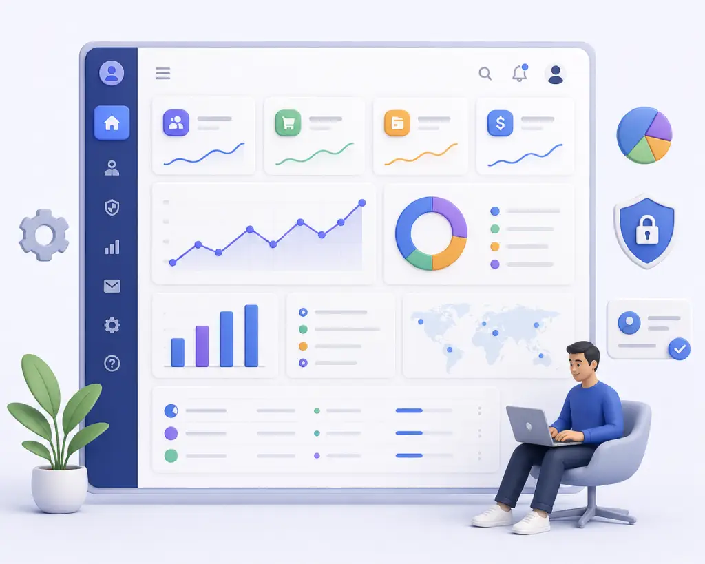 Admin Dashboard Mockup