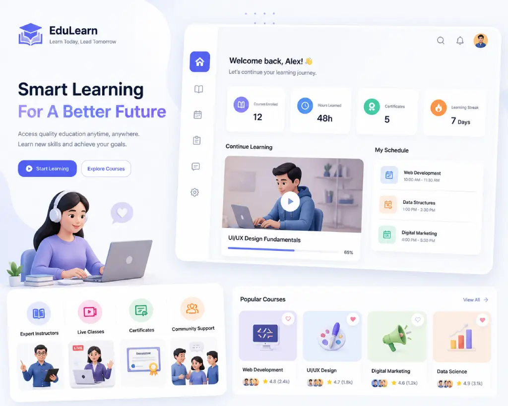 EduLearn Website Mockup